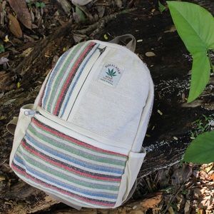 Mini Hemp Boho Backpack - Handmade - Vegan - Eco